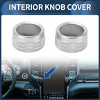 Center Console Audio Media Knob Cover for Dodge Ram (2019-2021) - 2 Pcs