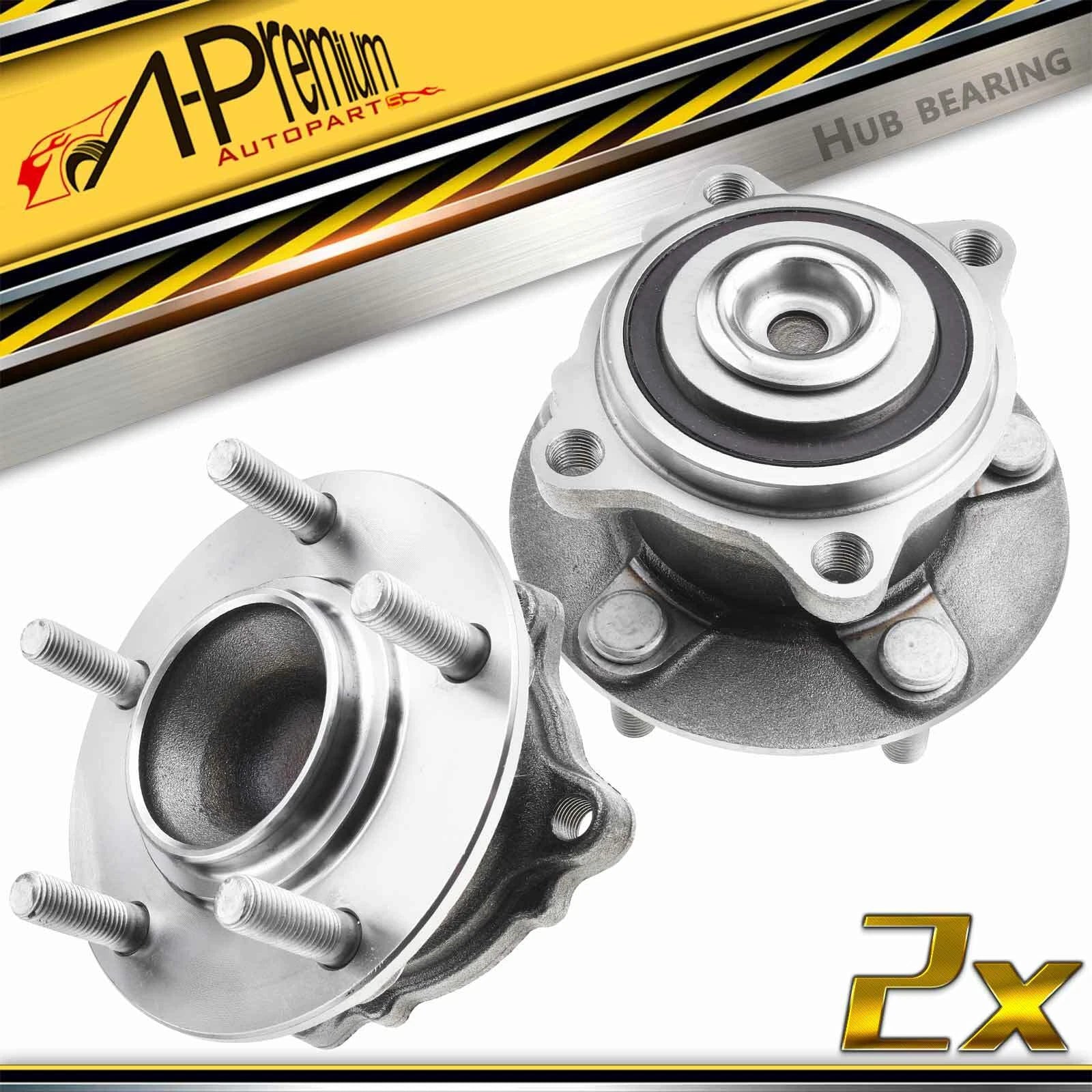 2X Rear Wheel Hub & Bearing Assembly for Mitsubishi Outlander (2007–2012)