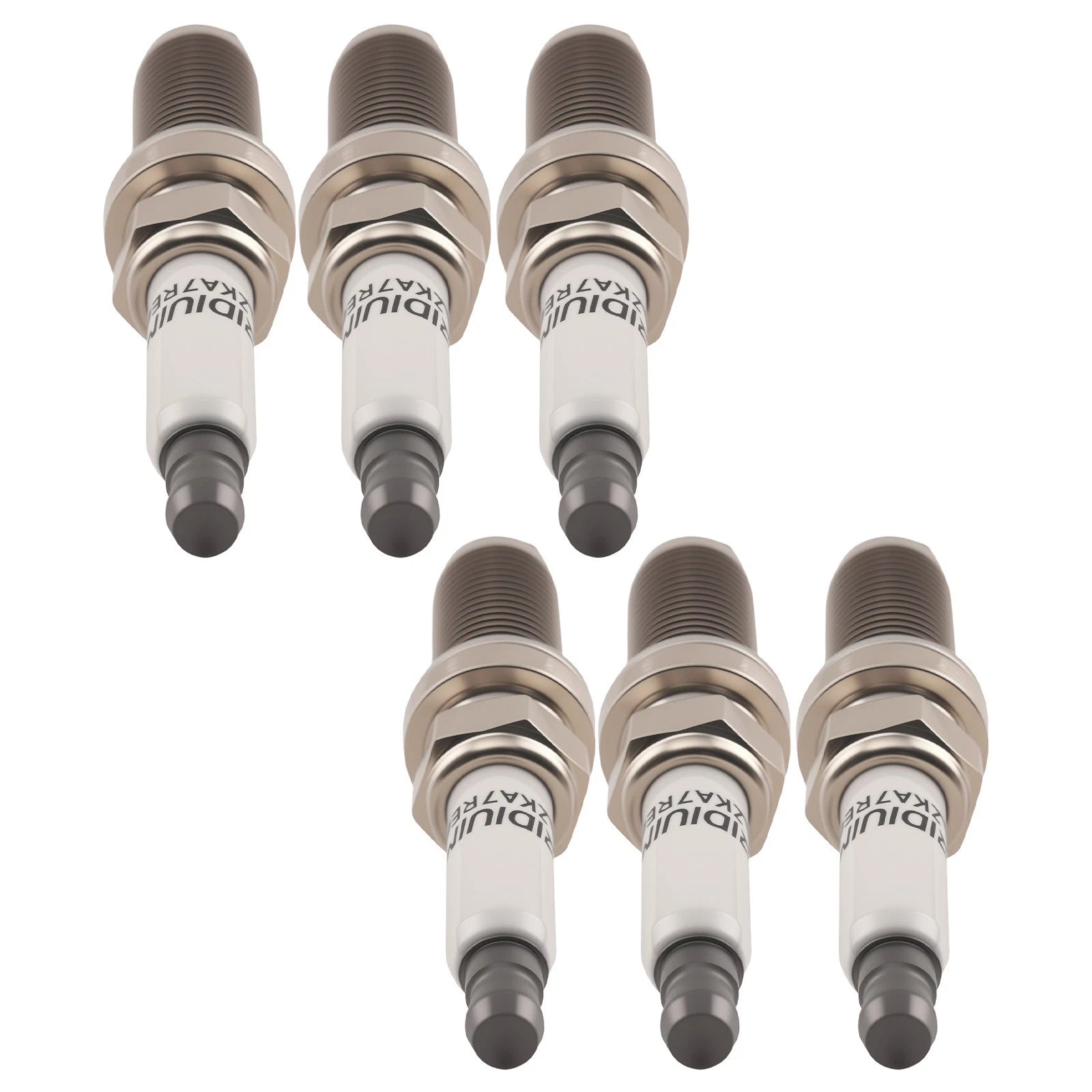 6X Spark Plugs for Jaguar F-Pace/XF V6 3.0L (2013–2020) 93476 SILZKAR7E8S