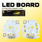 Yellow DRL LED Boards for Tesla Model 3 (2024–2025) Headlight Module