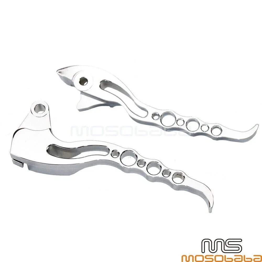 CNC Aluminum Brake Clutch Levers Chrome for Suzuki Boulevard M109R (2006-2017)
