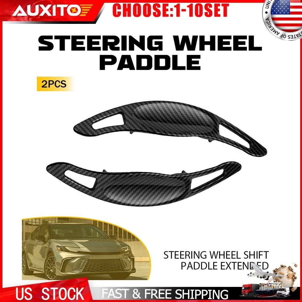 Carbon Steering Wheel Paddle Shifter Extensions for Toyota RAV4 (2021–2025)