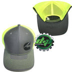 Cummins Trucker Hat Snapback Mesh Safety Yellow Neon