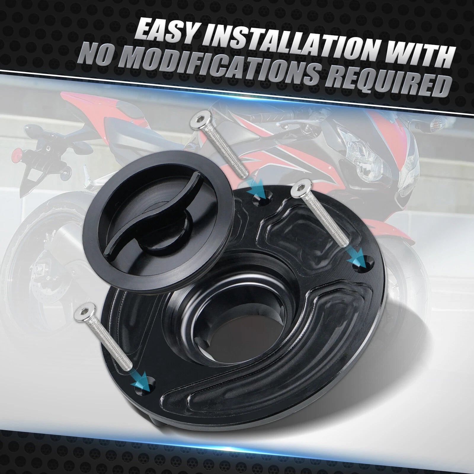 CNC Fuel Gas Tank Cap Cover for Honda RC51, CBR500F/X, CBR600 F4i/F4/F3/F2