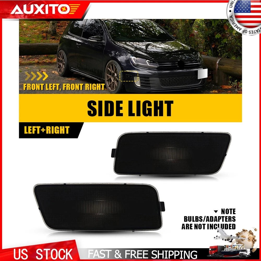 LED Front Bumper Side Marker Light for VW MK6 Golf Jetta SportWagen (2010–2014)