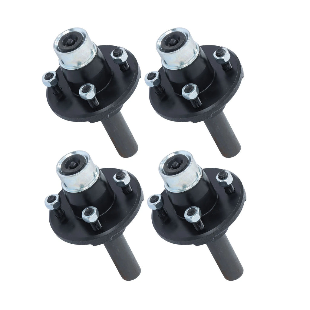 Set of 4 Trailer Hub Kits for BT8 Spindle 1" (Pre-Assembled)