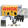 Set of 4 NGK DIS Ignition Coil Wires & Laser Platinum Spark Plugs for Chevy Aveo (2004–2011)