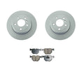 Set of 2 Rear Rotors & Akebono Euro Disc Brake Pads for BMW F15 F16 (2014–2019)