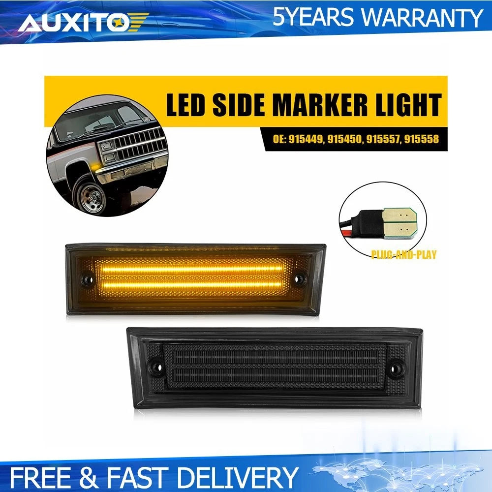 LED Front Side Marker Light for Chevrolet GMC C10 C20 C30 (1981–1991)