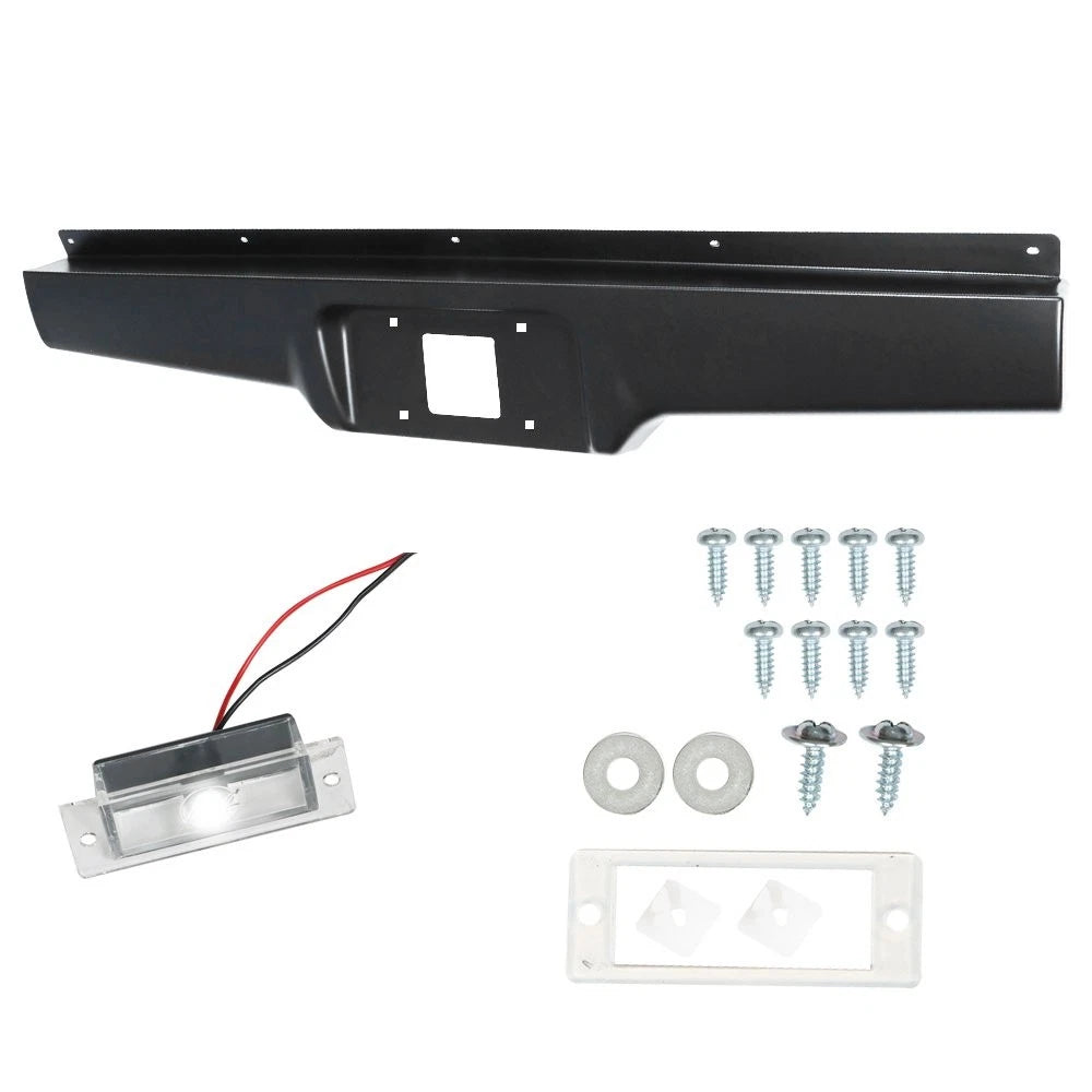 Rear Bumper Roll Pan with LED Light for Chevy S10 GMC S15 (1982–1993)