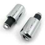 Bar Ends Chrome Rubber for Kawasaki Ninja 250R EX250 (1987–2012) & 650R EX650R (2006–2012)