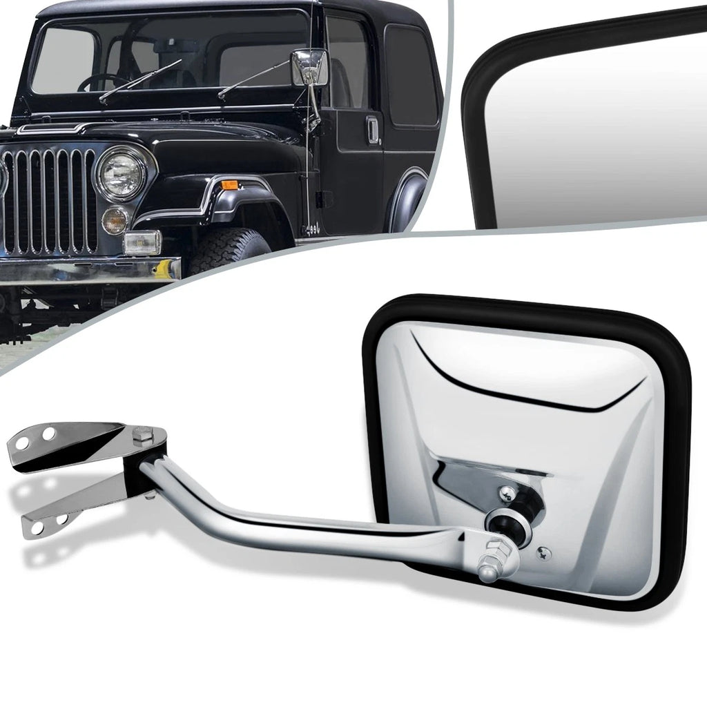 OE Style Manual Side View Door Mirror Left for Jeep CJ5 CJ6 CJ7 (1960–1983) CH1320147