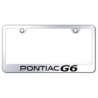 Stainless Steel License Plate Frame - Officially Licensed for Pontiac G6