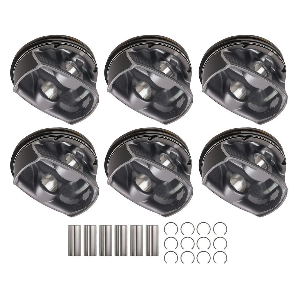 6x Pistons for Jeep Grand Cherokee, Dodge Durango 3.6L V6 (2011–2018)