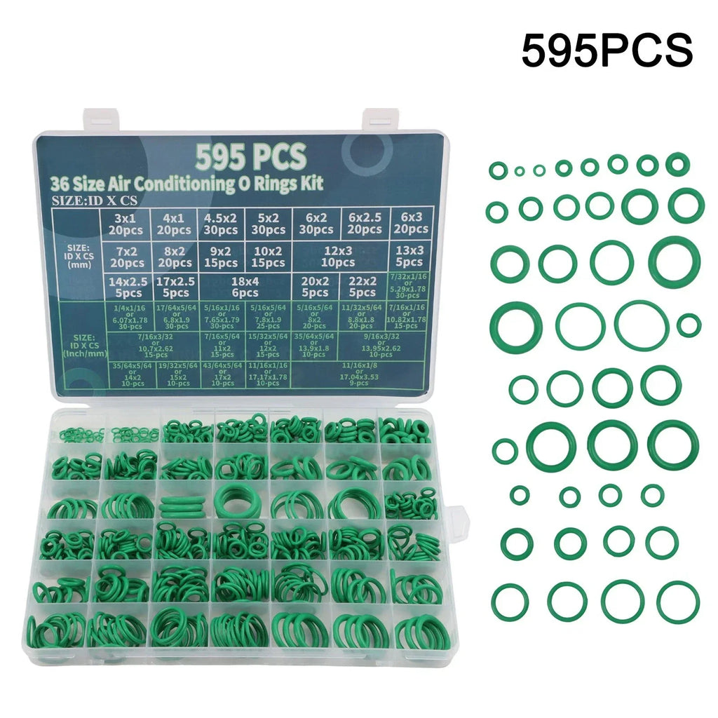 O-Ring 595pcs, 36 Sizes for Car Repair Needs