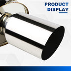Stainless 4" Muffler Tip Catback Exhaust System for Eclipse 2006–2009 2.4L 4G69