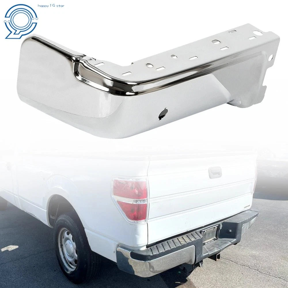 Rear Bumper Face Bar End Cap for Ford F150 (2009–2014) w/ Sensor Hole, Driver Side