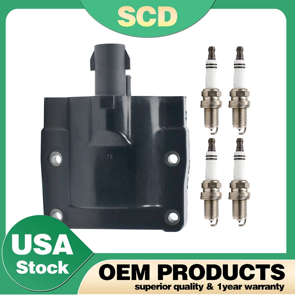 Ignition Coil & Spark Plug for Toyota Camry Pickup Lexus SC400 LS400 (1992–2000) 90919-02197
