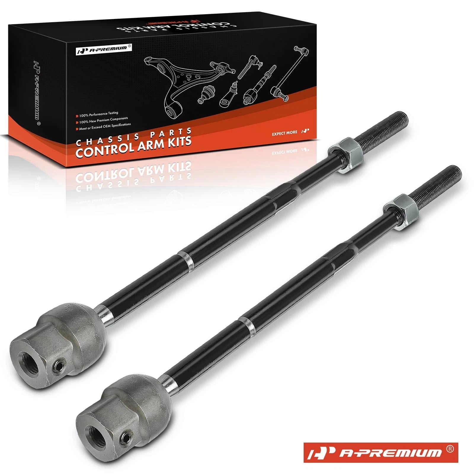 2X Front Inner Tie Rod Ends for Ford Escort Mercury Tracer (1991–2003)