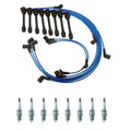 NGK Wire Set & 8 Laser Platinum Spark Plugs for Lexus LS400 SC400 (1990–2000)