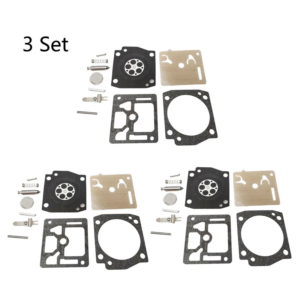 3X Carburetor Gasket Repair Kit for Husqvarna H355 (55CC) Zama RB-95 C3-E8A