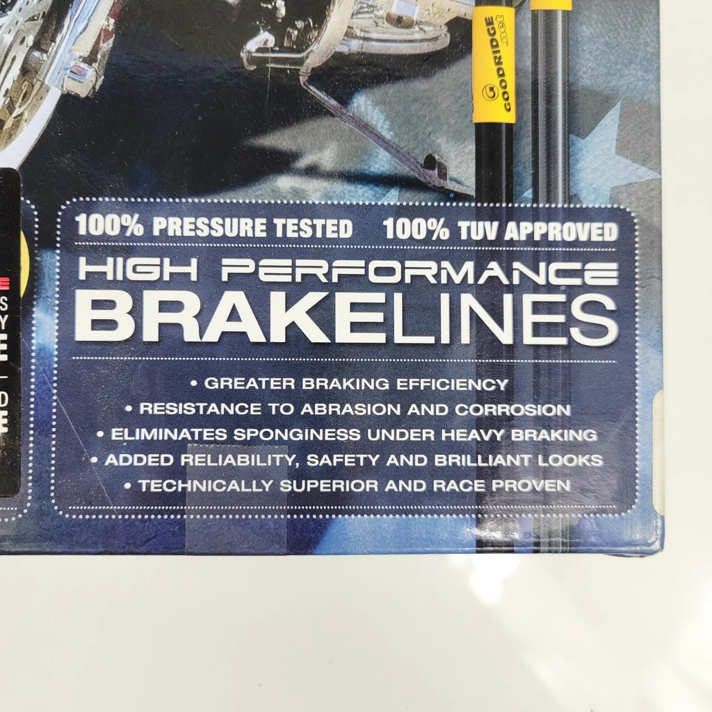 Goodridge +6" Brake Line Kit for Harley Road King (ABS) (2014–2023) HD22102-A