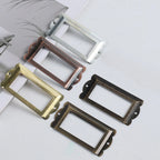 12pcs Zinc Alloy Drawer Tag Label Frames for Cabinet (Universal)