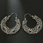 Boho Vintage Style Tibetan Dangle Drop Hook Earrings