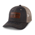 Kenworth Trucks Hat for Kenworth (KW) - Camo Faux Leather Patch Mesh Back