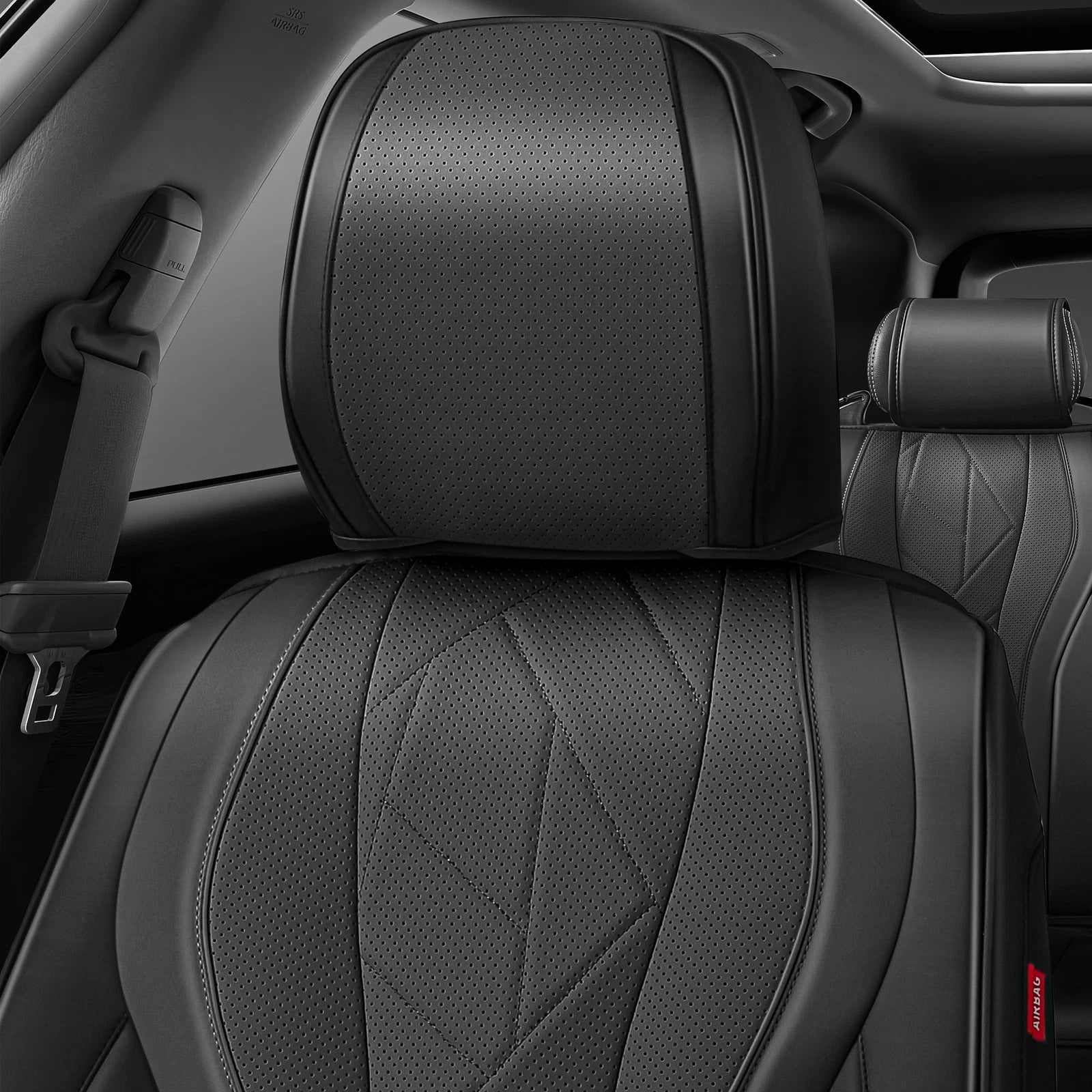 Set of 4 Universal Touring Series Seat Covers for Car SUV Black