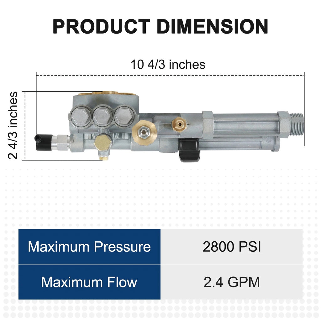 Complete Pump Head for SRMW2.3G28 & SRMW2.4G28 (2800 PSI)