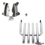 Chrome Skull Detachable Luggage Rack for Harley Touring (2014–2019)