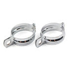 Pair Turn Signal Light Mount Bracket for Motorcycle Front Fork (42-51MM)