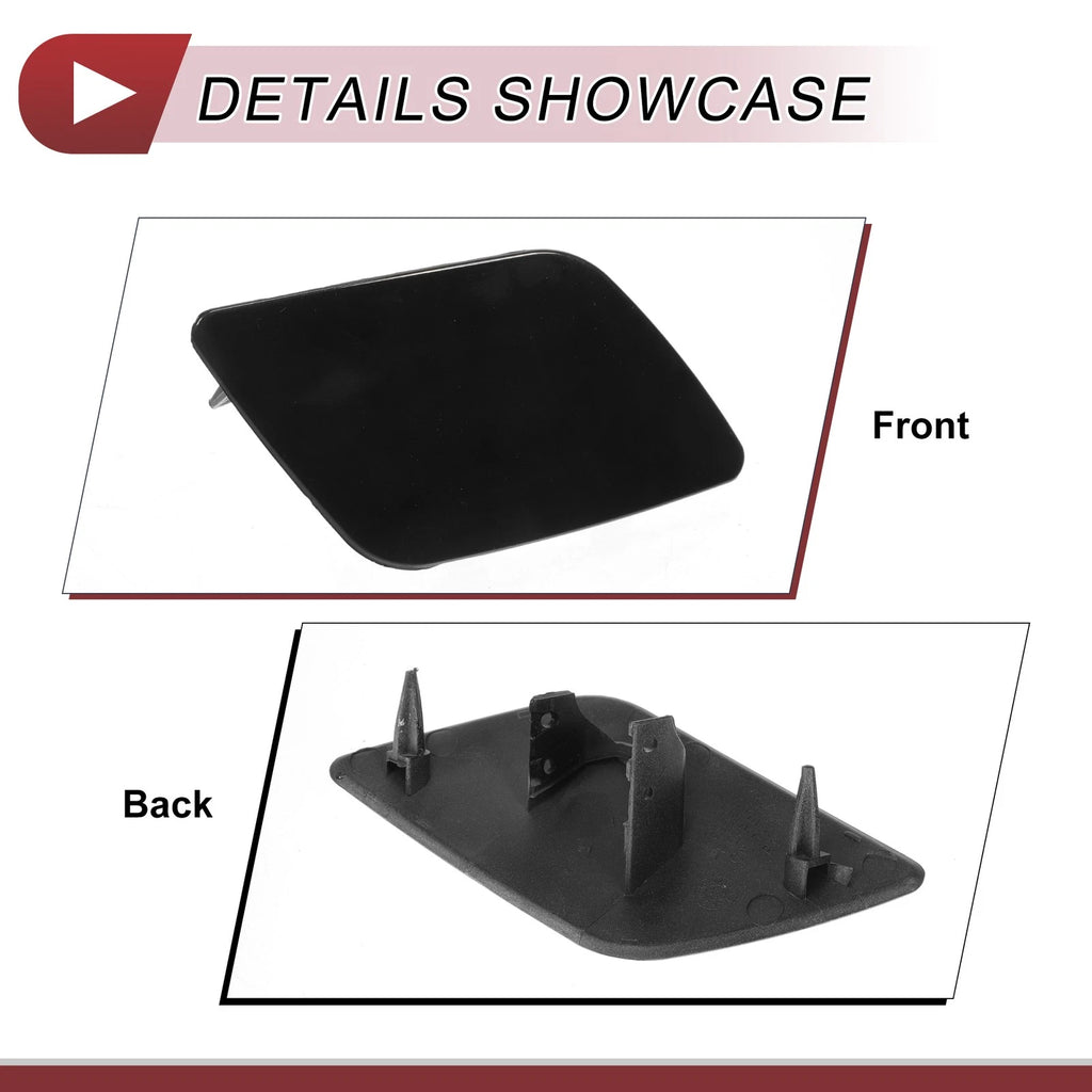 Front Right Washer Nozzle Cover Cap No. 4F0955276 for Audi A6 (2005–2008) Black
