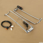 Saddlebag Lid Rails for Harley Touring Road Glide (1994–2013) Black/Chrome