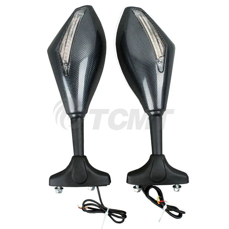 LED Turn Signal Mirrors for Kawasaki Ninja ZX-6R ZX-10R (2004 - 2011)