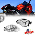 Chrome Clear Lens Rear Turn Signal Lights for Suzuki Hayabusa GSX1300R (2008–2020)