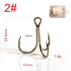 Treble Fishing Hooks for Crankbait (High Carbon Steel)
