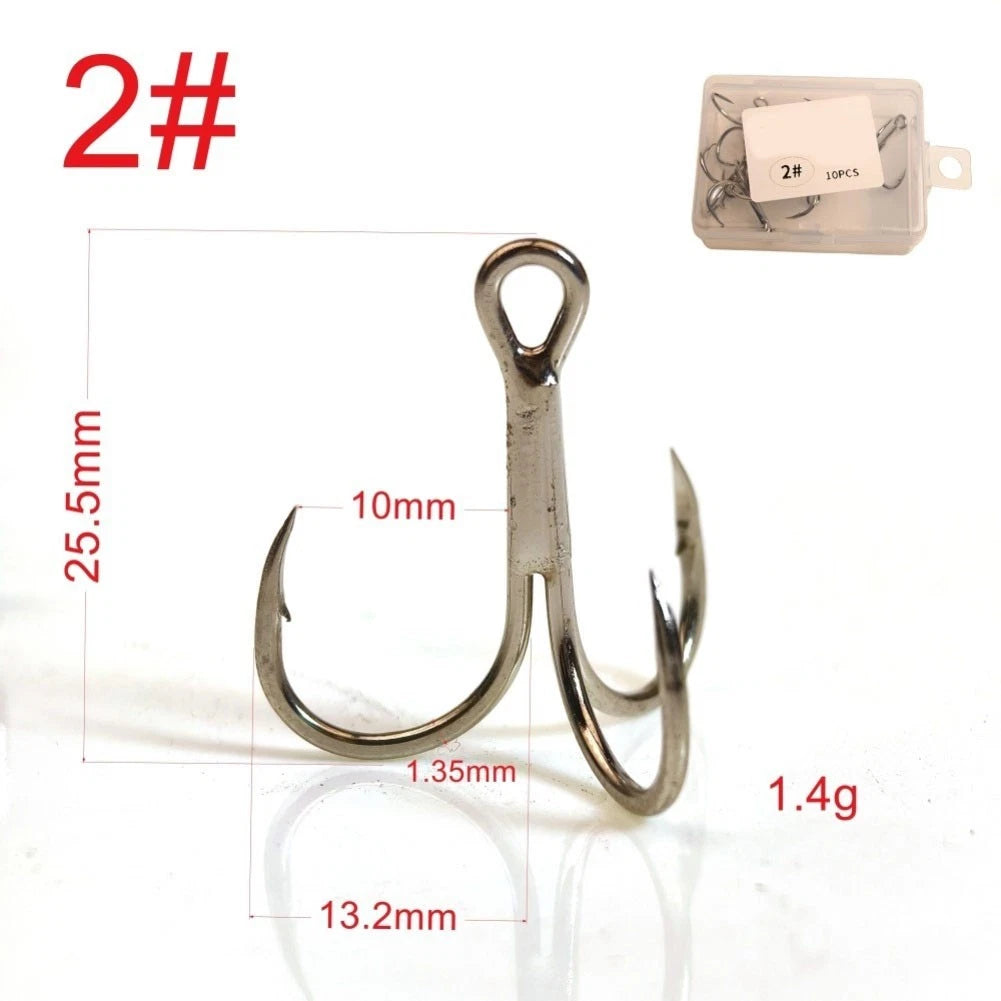 Treble Fishing Hooks for Crankbait (High Carbon Steel)