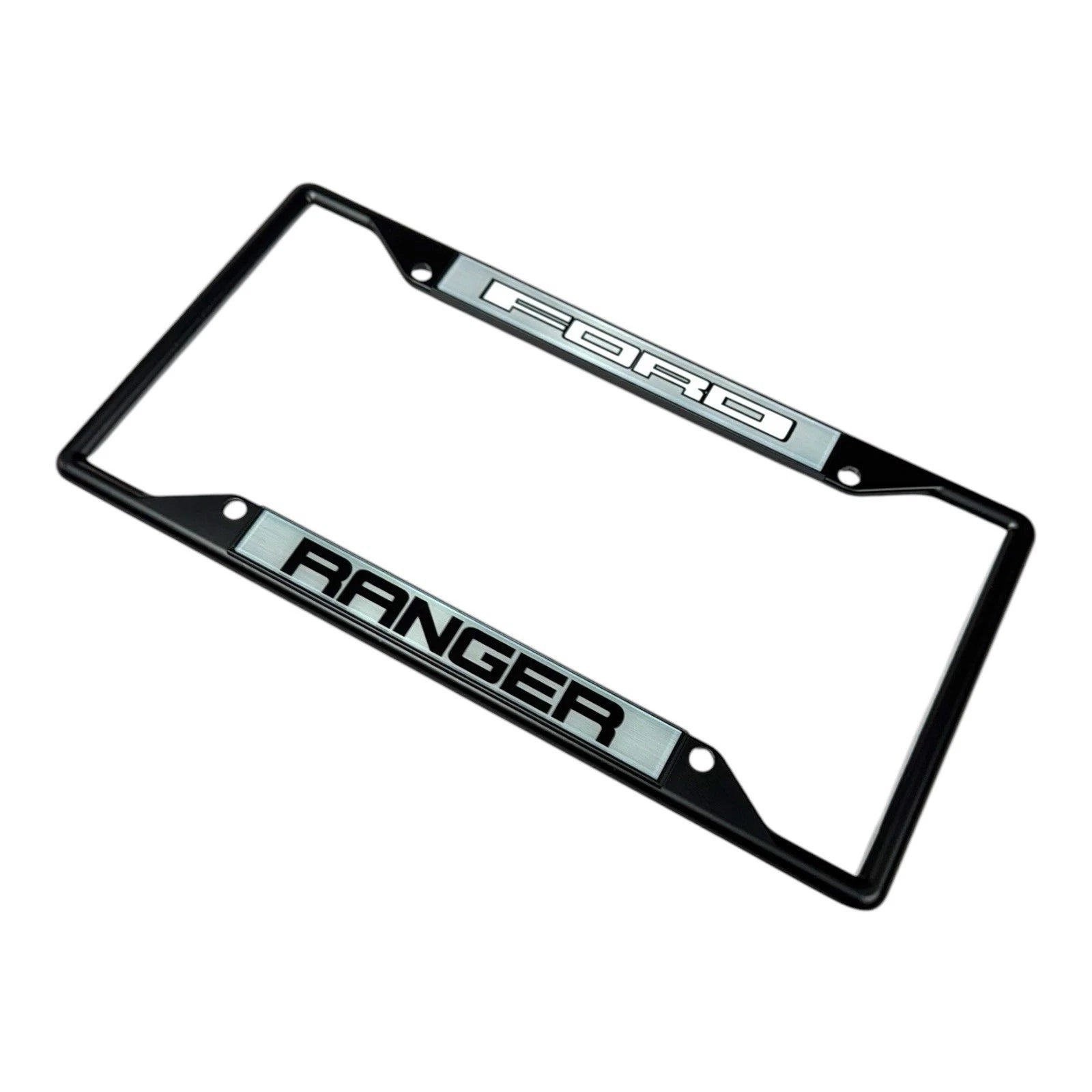 Black License Plate Frame for Ford Ranger (2011–2018)