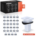 Set of 30 Bumper Bracket Screw Grommets with Sealer Clips for Kia 