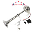 Electric Stainless Steel Single Trumpet Horn for Marine Truck Car Boat (12V)