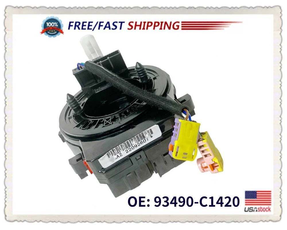 Clock Spring 93490-C1420 for Hyundai Sonata Hybrid/Sonata (2018–2019)