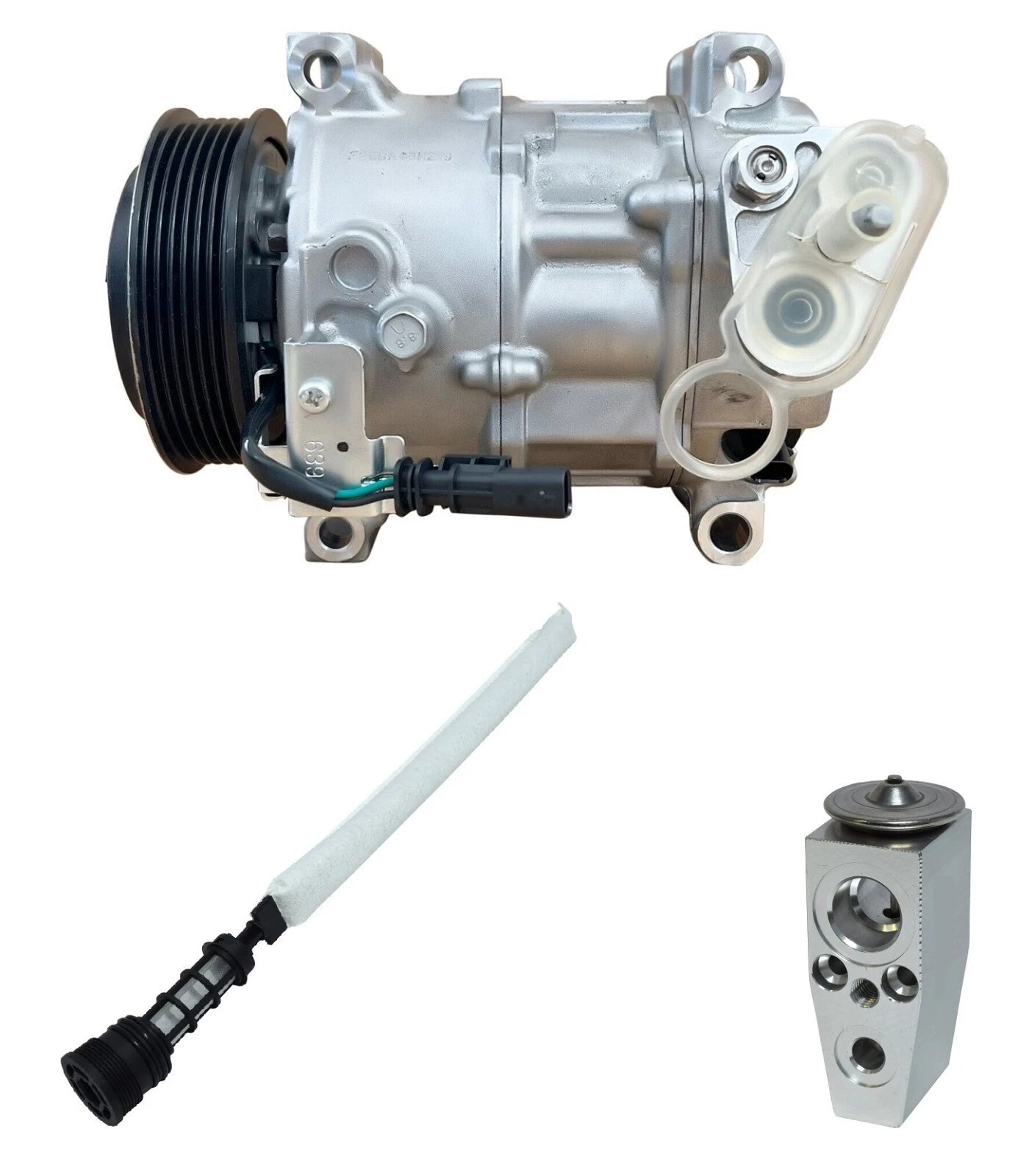 AC Compressor Kit with Clutch for Chevrolet Silverado 2500 HD 2019–2019