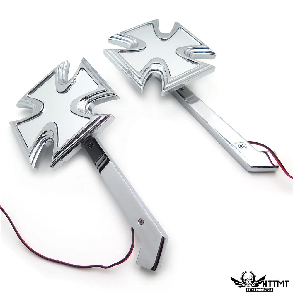 LED Turn Signal Mirrors for Suzuki GSXR 600 (2000–2023) - Maltese Cross