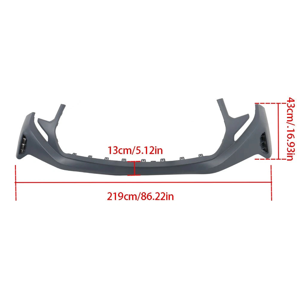 Front Upper Bumper Cover for GMC Sierra 1500 (2022–2024)