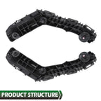 Set of 2 Front Bumper Retainer Brackets for Toyota Corolla (2017–2019)