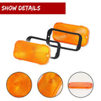 2X Amber Front Turn Signal Light Lenses for Ford Bronco (1966–1968)