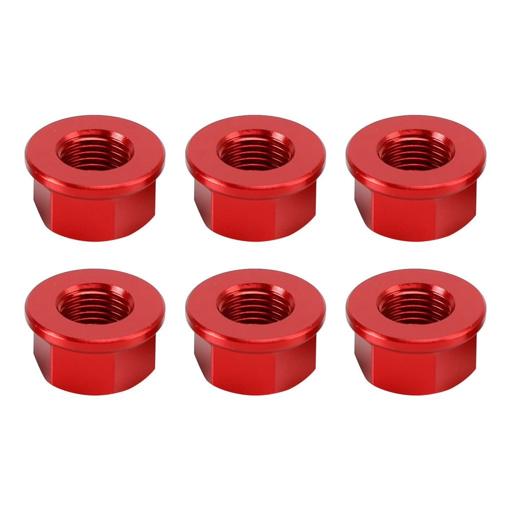 6x Rear Sprocket Nuts M10 x 1 Red for Ducati 1098 1098S 1098R 1198 S (2007–2011)