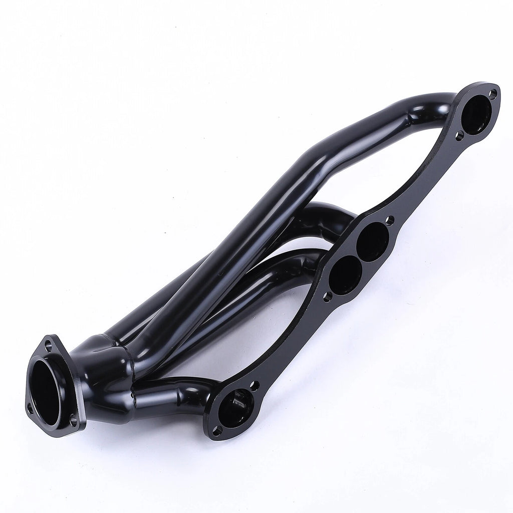Black SS Engine Swap Headers for Small Block Chevy Blazer S10 S15 (283-350)